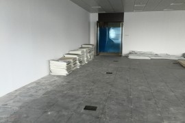 马石油办公室装修设计工程施工现场_康蓝装饰公司